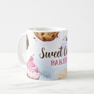 Taza De Café Pasteles pasteles de panadería y berenjenas