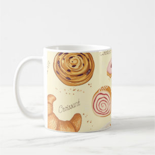 Taza De Café Pasteles Variados: Sabroso Patrón Sin Marea.