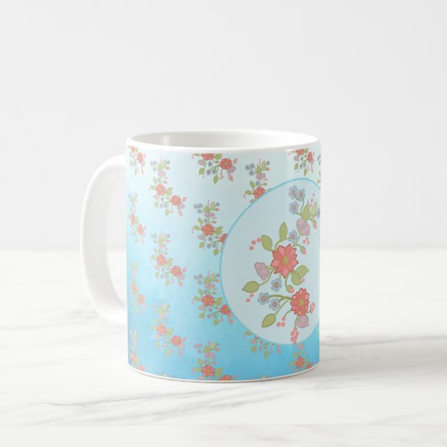 Taza De Café pastellblumen (Anverso izquierdo)