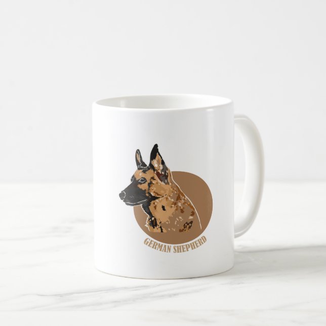 Taza De Café Pastor alemán (Anverso derecho)