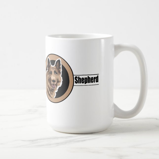 Taza De Café Pastor Alemán (Derecha)