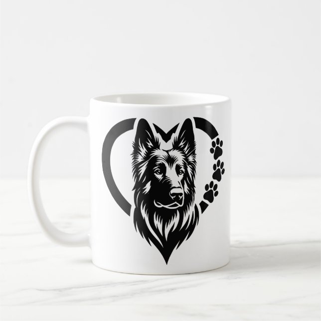 Taza De Café Pastor Alemán (Izquierda)