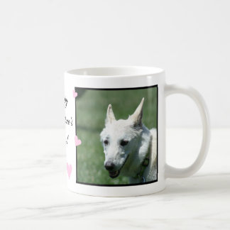 Taza De Café Pastor alemán blanco
