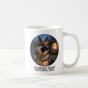 Taza De Café Pastor Alemán Corazón Firme