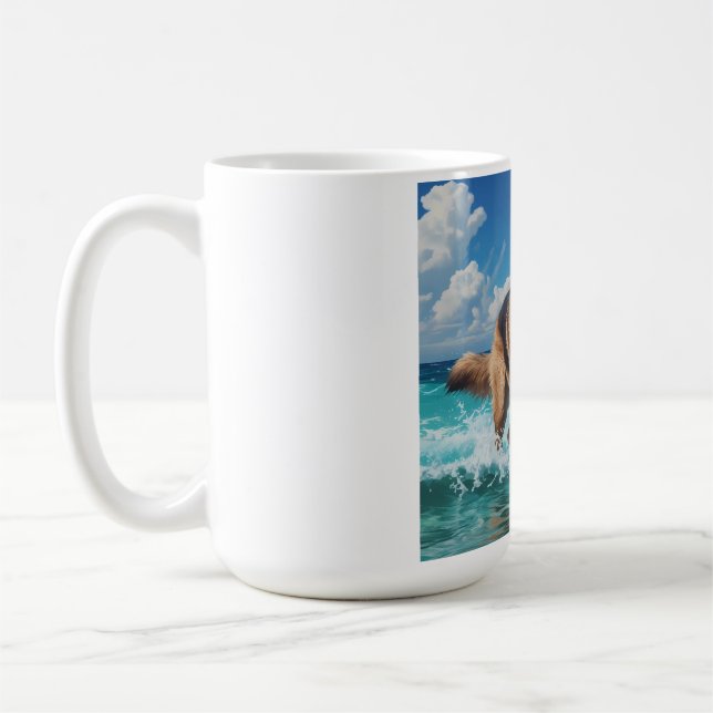 Taza De Café Pastor alemán elegante café Mug (Izquierda)