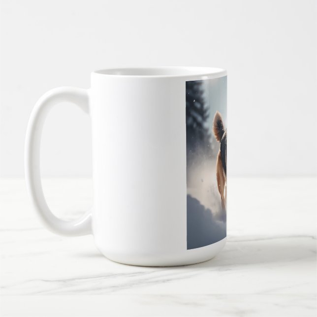 Taza De Café Pastor alemán elegante café Mug (Izquierda)