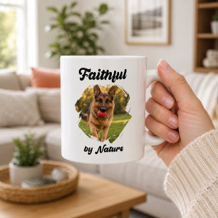 Taza De Café Pastor Alemán GSD Foto Fiel por Naturaleza
