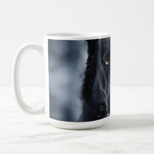Taza De Café Pastor Alemán Negro