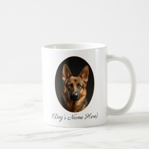 Taza De Café Pastor Alemán personalizado a mi lado