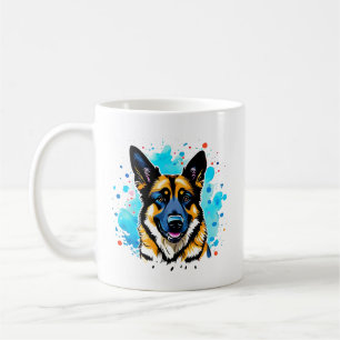 Taza De Café Pastor alemán Splash Mug