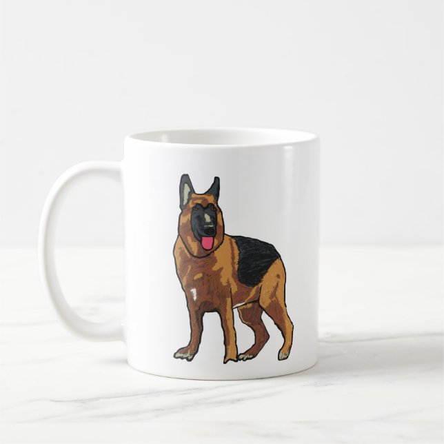 Taza De Café Pastor Alsaciano Alemán (Izquierda)