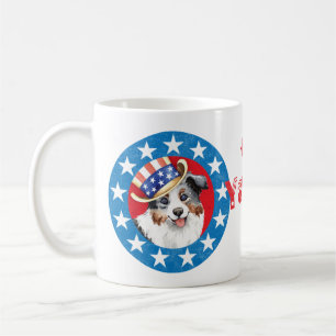 Taza De Café Pastor americano miniatura patriótico