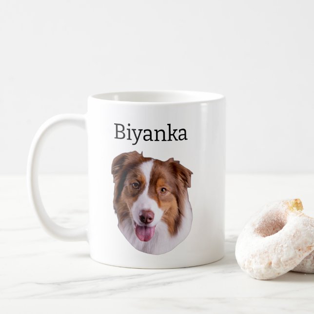 Taza De Café Pastor Australiano (Con donut)