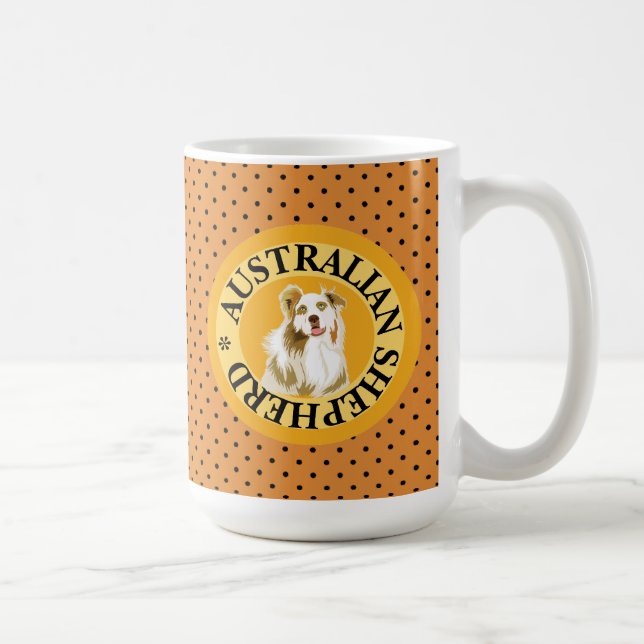 Taza De Café Pastor Australiano (Derecha)