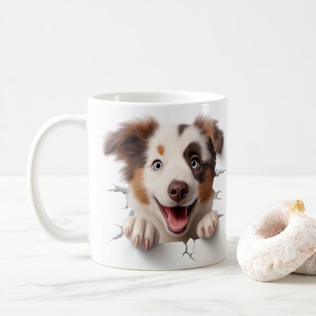Taza De Café Pastor Australiano  (Con donut)