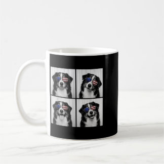 Taza De Café Pastor Australiano 4 De Julio Bandera Americana Pe