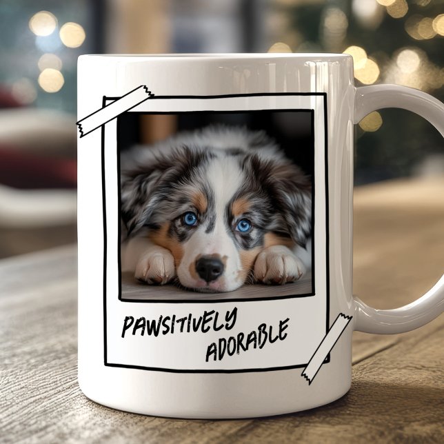 Taza De Café Pastor australiano dulce adorable positivamente (Cute Australian Shepherd Dog Mug)