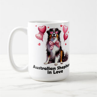 Taza De Café Pastor australiano enamorado