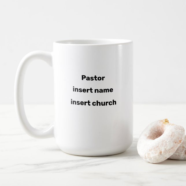 Taza De Café Pastor Café Mug (Con donut)