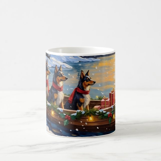 Taza De Café Pastor de Anatolia Navidad Barco Fiesta (Centro)