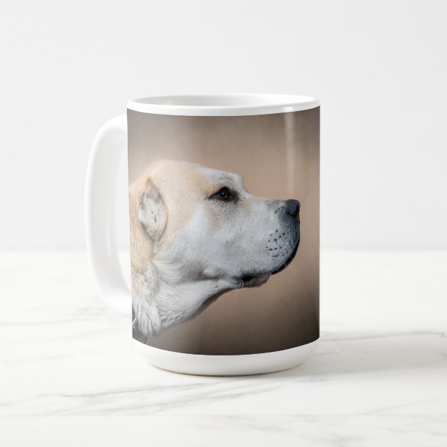 Taza De Café Pastor de Asia Central Alabai (Anverso izquierdo)
