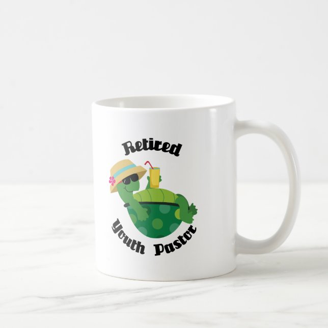 Taza De Café Pastor jubilado de la juventud (tortuga) (Derecha)