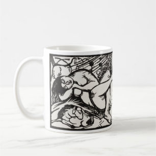 Taza De Café Pastora durmiente Franz Marc Famoso Woodcut