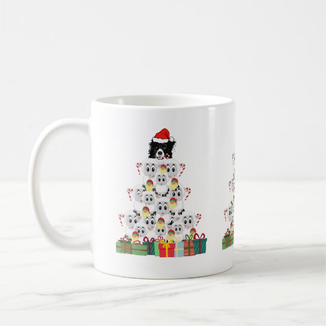 Taza De Café Pastoreo de Ovejas Árbol de Navidad (Izquierda)