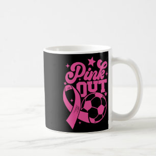 Taza De Café Patada Rosa Para Un Fútbol De Curación De Cáncer D