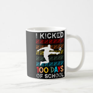 Taza De Café Pataleé 100 Días De Fútbol Escolar Día 100 Deporte