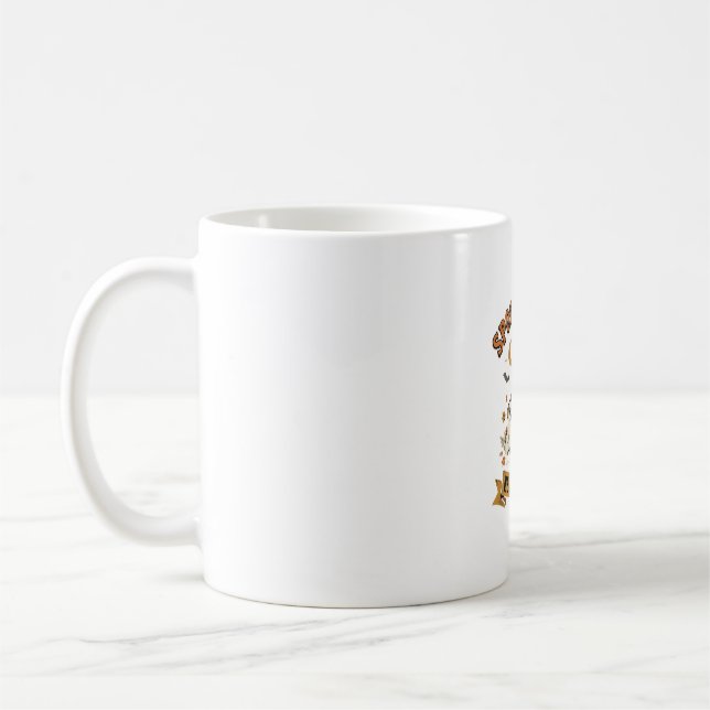 Taza De Café Patas de perro fantasma de Halloween (Izquierda)