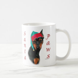 Taza De Café Patas de Santa del Pinscher miniatura