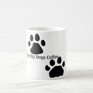 Taza De Café Patas del perro, el café grande de los perros