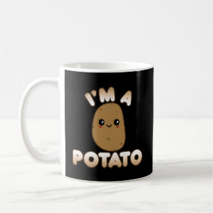 Taza De Café Patata Al Estilo Kawaii Sonriendo Soy Una Papa
