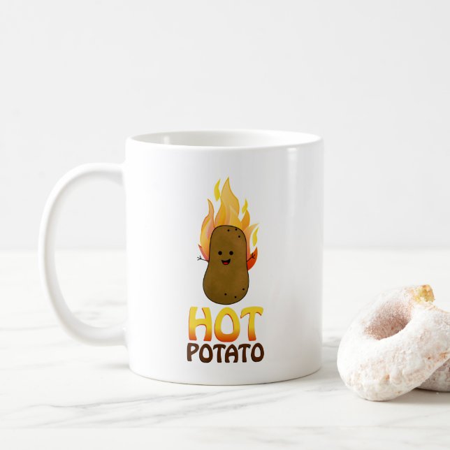 Taza De Café Patata Caliente (Con donut)