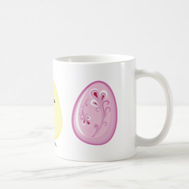 Taza De Café Patata de Pascua y Huevos Mug (Derecha)