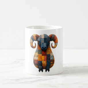 Taza De Café Patchwork Ram Mug