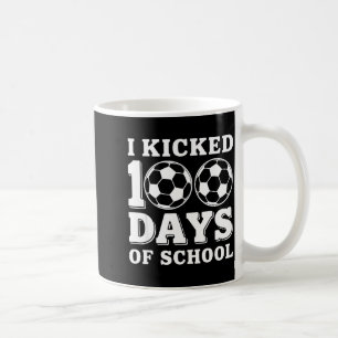 Taza De Café Pateé 100 Días De Fútbol Escolar Deporte Niños