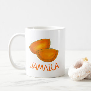 Taza De Café Patentes de carne jamaiquina Cocinando alimentos J