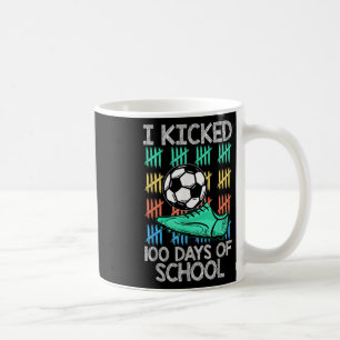Taza De Café Pateo 100 Días De Deportes De Jugador De Fútbol Es