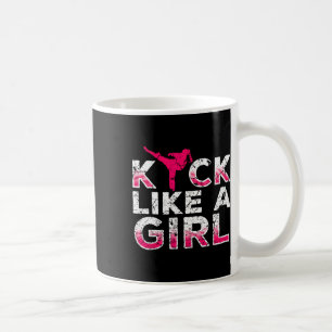 Taza De Café Pateo Como Una Chica-karate Kickboxing Chicas