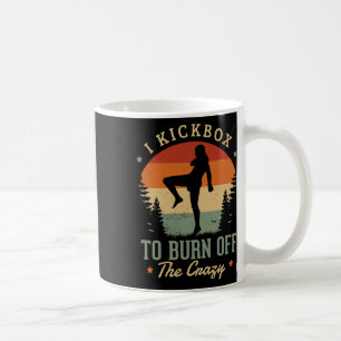 Taza De Café Pateo para quemar lo loco por un kickboxer Ki