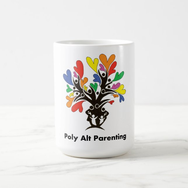 Taza De Café Paternidad poliamorial alternativa (Centro)