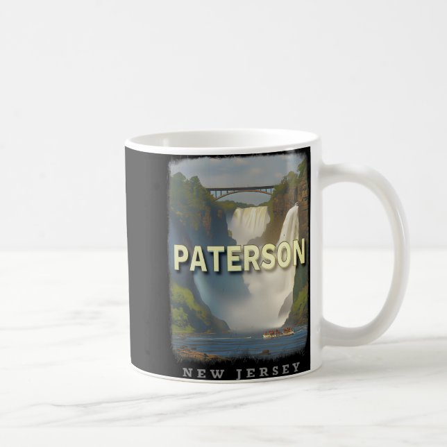 Taza De Café Paterson New Jersey Nj Waterfall Wonderland Sd617  (Derecha)