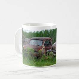 Taza De Café Patina de camión de oxidación vintage