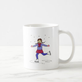 Taza De Café patinador artístico Chica de patinaje sobre hielo
