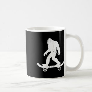 Taza De Café Patinador de Bigfoot Yeti Sasquatch Patineta