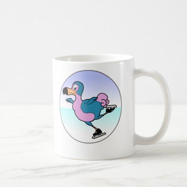 Taza De Café Patinador de hielo del Dodo 2 (Derecha)