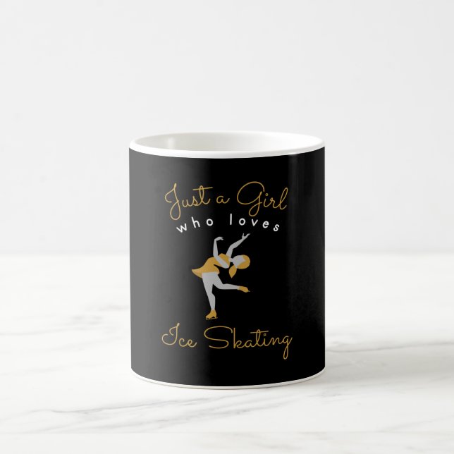 Taza De Café Patinaje artístico sólo un patinaje sobre hielo Ch (Centro)