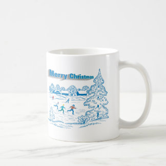 Taza De Café Patinaje de hielo del invierno